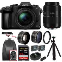 PANASONIC LUMIX G85 4K Mirrorless 2 Lens kit (12-60mm, 45-200mm Lenses) w/ 64GB Extreme Pro Bundle