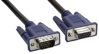 Amphenol AV-SVGAH15XMF-100 Premium SVGA Monitor Extension Cable, HD15, Male/Female, 100', Black