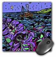 3dRose LLC 8 x 8 x 0.25 Inches Oceans Mystery Mouse Pad (mp_12714_1)