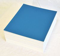 topseller100, Pack of 50 sheets 8x10 UNCUT matboard / mat boards (Blue)