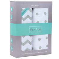 Waterproof Crib Sheet Toddler Sheet by Ely's & Co. no Need for Crib Mattress Pad Cover or Crib Mattress Protector