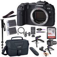Canon EOS RP Mirrorless Digital Camera (Body Only) Bundled with Deluxe Accessories Like Memory Card, Steady Grip Tripod, Monopod and More...