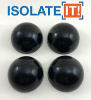 1.75" Dia Sorbothane Hemisphere Rubber Bumper Non-Skid Feet 30 Duro with Adhesive (4, 50 Durometer)