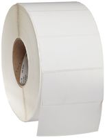 Brady THT-55-402-3 4" Width x 2" Height, B-402 Paper, Matte Finish White Thermal Transfer Printable Label (3000 per Roll)
