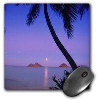 3dRose Moonrise, Mokulua Islands, Lanikai, Oahu, Hawaii, Us12 Dpb0323, Douglas Peebles Mouse Pad (mp_89582_1)