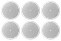 (6) JBL Control 16C/T White 6.5" 30w 70v Commercial Restaurant Ceiling Speakers