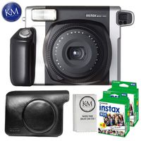 FUJIFILM INSTAX Wide 300 Instant Film Camera Advance Bundle: Includes - Case for Fuji Wide 300, 2 x Twin Pack of Film - 40 Exposures, and Micro Fiber Cleaning Cloth.