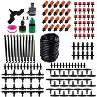 Drip Irrigation Kits,49ft Garden Irrigation System with 1/4" Blank Distribution Tubing Watering Drip Kit,DIY Saving Water Automatic Irrigation Equipment Set for Garden (15m/49ft Irrigation System)