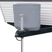 Classic Accessories RV Propane Tank Cover, Grey, Fits Dual 20 - 5 Gallon Tanks