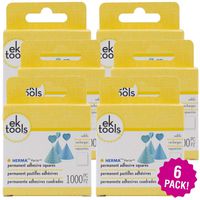 EK 95379 Tools Herma Vario Permanent Adhesive Tab Refill 1000 Count, Multipack of 6, 6 Pack