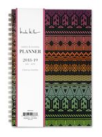 Nicole Miller for Blue Sky 2018-2019 Academic Year Weekly & Monthly Planner, Flexible Cover, Twin-Wire Binding, 5" x 8", Tribal Design