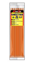 Pro Tie OR14HD100 14.5-Inch Orange Heavy Duty Color Cable Tie, Orange Nylon, 100-Pack