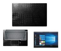Decalrus - Protective Decal for Dell Latitude 14 7400 (14" Screen) Laptop Crocodile Skin Pattern Texture Skin case Cover wrap CRODelllatitude7400STNDBlack