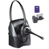 Plantronics CS361n Wireless Headset Bundled with Lifter and Headset Advisor Wipe (Renewed)