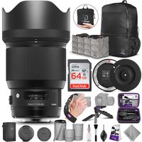 Sigma 85mm f/1.4 DG HSM Art Lens for Canon EF Cameras + Sigma USB Dock with Altura Photo Advanced Accessory and Travel Bundle