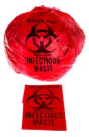 Biohazard Waste Disposal Bag (10 Gal) 24" X 24" (Sheet of 10)