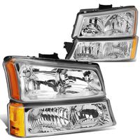 DNA Motoring HL-OH-CS03-4P-CH-AM Headlight Assembly, Driver and Passenger Side