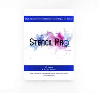 Stencil Pro Tattoo Transfer Paper | 50 Sheets 8.5" x 11" A4 Size Thermal Stencil Paper for Tattoos by Numbskin