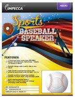 Impecca Sports Baseball Speaker (Size of a Softball)