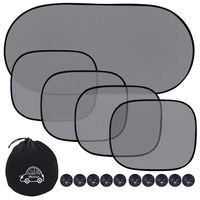 Car Sun Shade for Side and Rear Window (5 Pack), UV Protection Rear/Side Window Sunshade Mesh Back Car Window Visor with Suction Cup Blocks Glare and UV Rays Sun Protector for Children Baby Kids Pets