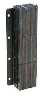 Vestil V-1130-4.5 Rubber Vertical Laminated Dock Bumper, 13" Width, 30" Height, 4.5" Projection