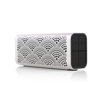 Braven BLUXABP BRAVEN LUX Portable Wireless Bluetooth Speaker [12 Hr Playtime][Water Resistant] Built-in 1400 mAh Power Bank Charger - Pearl