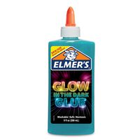 Elmer's Electrifying Glow-in-the-Dark Liquid Glue, Blue (2062234)