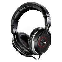 LyxPro OEH-10 Open Back Headphones Hi Fi Audiophile Over-Ear Comfortable Headphones, Interchangeable Cushioned foam/fabric Leather Ear Pads,Black (Renewed)