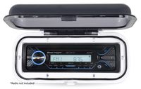 Belva BMRC3W Flip-up, White Water-Resistant Marine Radio Cover/Radio Splash Guard