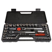 Stalwart 75-HT3014 SAE and Metric 1/4, 3/8 and 1/2 Drive Socket Set, 52 Piece