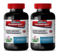 Blood Pressure Supplement Capsules - Valerian Root Extract 125MG - Help Promote Relaxation - Valerian Supplements - 2 Bottles (200 Capsules)