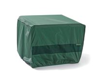 Covermates - Square Ottoman Cover - 50W x 50D x 20H - Classic - 12-Gauge Vinyl - Polyester Lining for Stability - Elastic Hem for Secure Fit - 2 YR Warranty - Weather Resistant - Green