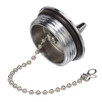 SeaChoice 32521 Replacement Gas Fill Cap - Chrome Plated Zamak - Fits 32041, One Size