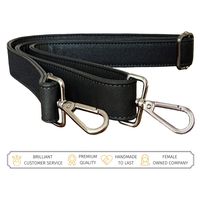 BFB Replacement Shoulder Strap for Messenger Bag Purse Handbag Laptop Bag Briefcase Travel Tote - Custom Metal Silver Clasps