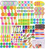 Max Fun 200Pcs Random Color Assortment Toys for Kids Birthday Party Favors Prizes Box Toy Assortment Classroom Rewards,Pinata Filler Toys, Toys Treasure Box