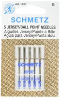 25 Schmetz Assorted Jersey Ball Point Sewing Machine Needles 130/705 H SUK Sizes 70/10, 80/12, 90/14