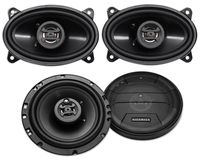 (2) Hifonics ZS653 6.5" 600 Watt Car Stereo Speakers+(2) 4x6" 400 Watt Speakers