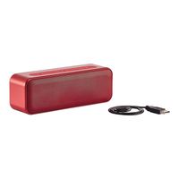 AmazonBasics 15-Watt Bluetooth Stereo Speaker with Water Resistant Design - Red