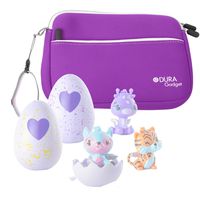 DURAGADGET Purple Neoprene Case Cover with Front Storage Pocket - Suitable for Storing Your Hatchimals Colleggtibles Toys