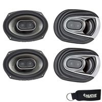 Polk MM692 6x9 Coaxial Speakers Bundle Includes 2 Pair with Marine and Powersports Certification