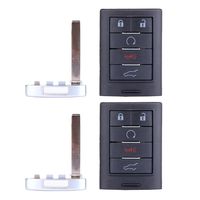 ECCPP Replacement fit for Uncut 315MHz Keyless Entry Remote Key Fob Cadillac SRX/ATS/ELR/XTS NBG009768T (Pack of 2)