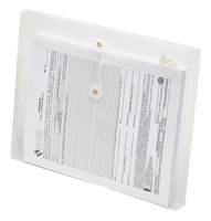 Lion String-A-Long Clear Poly Envelopes with Gusset, Letter, Side Load, 6 EA/Pack, 1 Pack (32030-CR)