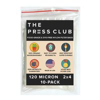 120 Micron | Premium Nylon Rosin Tea Filter Screen Press Bags | 2" x 4" | 10 Pack | Zero Blowout Guarantee | All Micron & Sizes Available