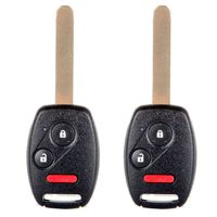 ECCPP Replacement Uncut 313.8MHz Keyless Entry Remote Car Key Fob fit for Honda CR-Z CRV FIT Insight Accord Crosstour MLBHLIK-1T (Pack of 2)