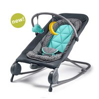 Summer 2-in-1 Bouncer & Rocker Duo - Baby Bouncer & Baby Rocker with Soothing Vibrations, Removable Toys & Compact Fold for Storage or Travel - Easy to Clean