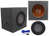 Alpine R-W10D4 10" 2250w Dual 4-Ohm Car Audio Subwoofer+Sealed Sub Box Enclosure