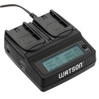 Watson Duo LCD Charger with Two NP-FZ100 Battery Plates