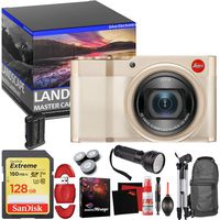 Leica C-Lux Digital Camera (Light Gold) - Master Landscape Photographer Kit - Memory Card - Accessories