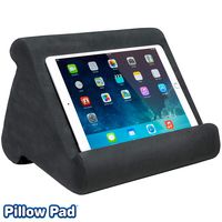 Ontel Pillow Pad Multi-Angle Soft Tablet Stand, Charcoal Grey