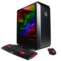 CYBERPOWERPC Gamer Master GMA490 Desktop Gaming PC (AMD Ryzen 5 2400G 3.6GHz+RX Vega 11 Processor Graphics, 8GB DDR4, 2TB HDD,  802.11AC WiFi & Win 10 Home) Black